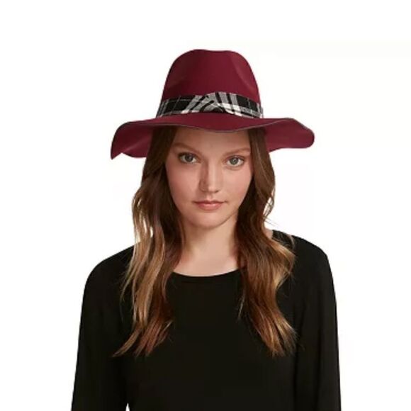 New Steve Madden Felted Fedora Hat  on-trend style, women, accessories - Picture 2 of 6